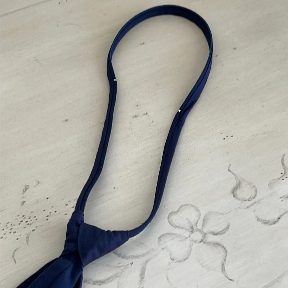 LITTLE BOY CLASSIC NAVY BLUE ZIPPER TIE
